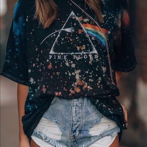 Pink Floyd tie dye oversized tee